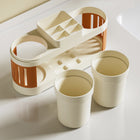 Bathroom Organizer Storage Set with 2 Cups