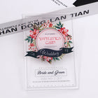 Custom Full Color Printed Clear Acrylic Invitation Card Gift