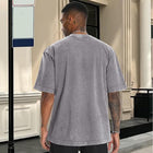 Unisex Cotton Short Sleeve Vintage Washed Basic Tees