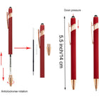 2-in-1 Stylus Retractable Ballpoint Pen with Stylus Tip