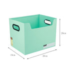 Side Handle Portable Open Desktop Plastic File Storage Box