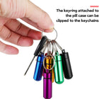 Aluminum Alloy Mini Pill Case Keychain