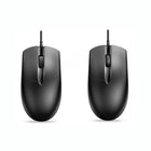 Simple Noiseless Black Wired USB Computer Mouse