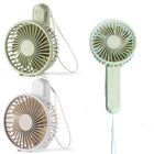 USB Rechargeable 3-speed Portable Handheld Fan with Lanyard