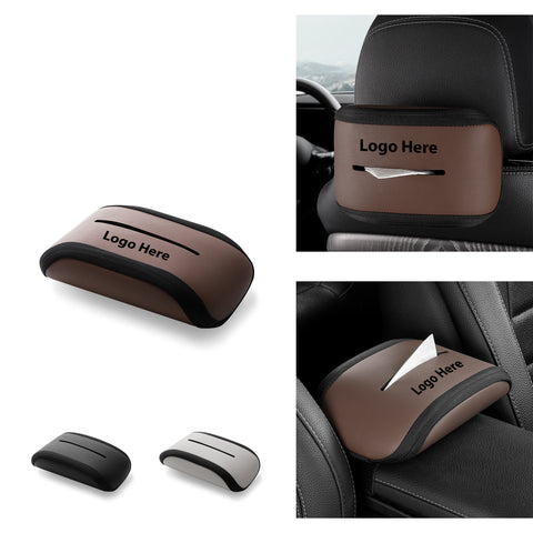 Foldable Car Tissue Holder With Elastic Strap