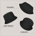 Polyester Bucket Hat for Women Men Sun Beach Fishing Cap