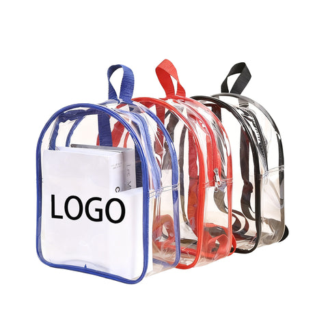 Snacks Travel Gifts Custom Kids Clear Backpack