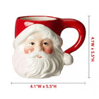 Christmas Ceramic Classic Santa Claus Head Drinking Mug