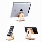 Aluminum Phone and Tablet Stand, Foldable Desktop Holder
