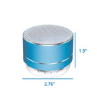 Mini Led Aluminum Round Bluetooth Wireless Speaker