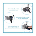 Retractable Nail Head Golf Club Cleaner