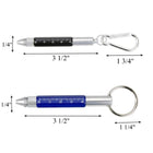 Stylus Pen With Screwdrivers, Level, Ruler, Keychain