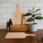 10½''x6'' Bamboo Paddle Shape Cutting Board