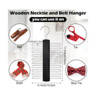 Wooden Necktie Belt Hanger