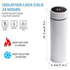 17Oz Smart Water Bottle Stainless Steel Vacuum Flask