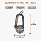 Carabiner Compass And Thermometer