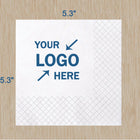 White 2 Ply Beverage Napkin
