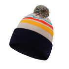 Colorful Striped Knit Hat