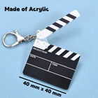 Full Color Custom Clapperboard Keychain Funny Key Chain