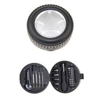 20-Piece Portable Tool Kit In Tire-Shaped Case
