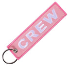 Pink Embroidery Aviation Flight Keychain