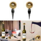 Golden Golf Ball Wine Stoppers