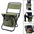 Outdoor Folding Chair with Ice Pack Pouch and Carrying Handle