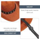 Pet Cowboy Hat Costume With Star Decor