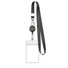 Retractable Clear Id Card Holder With Neck Lanyard