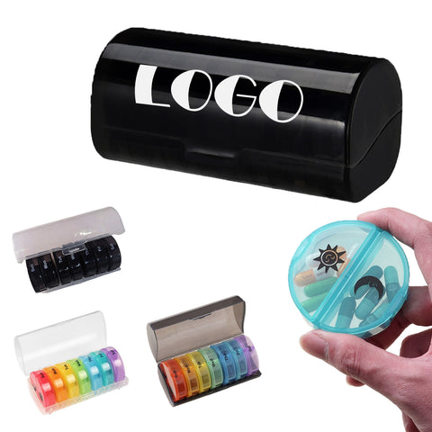 Circular Rainbow Pill Case
