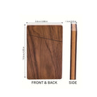 Magnetic Walnut Card Holder