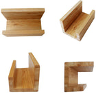 Bamboo Wood Desktop Business Card Holder
