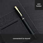 A5 Pu Leather Notebook with Cell/Card Slot/Pen Holder