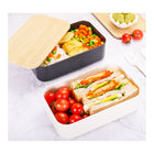 33.81Oz Lunch Box For Adults And Students With Natural Bamboo Lid, Spoon, Fork, Knife