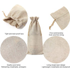 Burlap Wine Bag