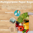 Natural Kraft Paper Shopper Tote Bag
