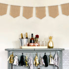 8 Flags Jute Party Decorating Pennant Banner