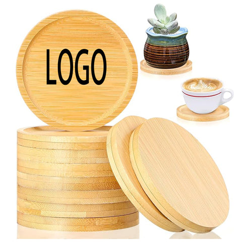 4" Bamboo Coaster