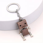 Vintage Metal Movable 3D Robot Charm Robot Keychains