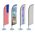 13ft Advertising Banner Flag & Tail Feather Flag Kit