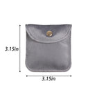 Velvet Snap Closure Jewelry Bag（3.15×3.15in）