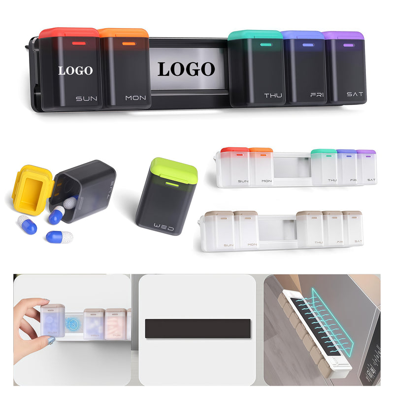 Magnetic Detachable Pill Organizer 1 Time a Day