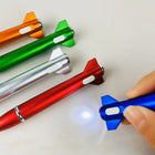Plastic Rocket Shape Gel Rollerball Pen With Top Light