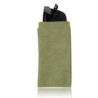 Portable Squeeze Top Leather Eyeglass Case