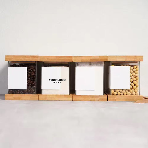 Bamboo Grain Storage Box