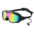 Large Frame Hd One Piece Earbud Swimming Goggles