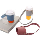 Portable PU Leather Handheld Coffee Cup Protective Sleeve