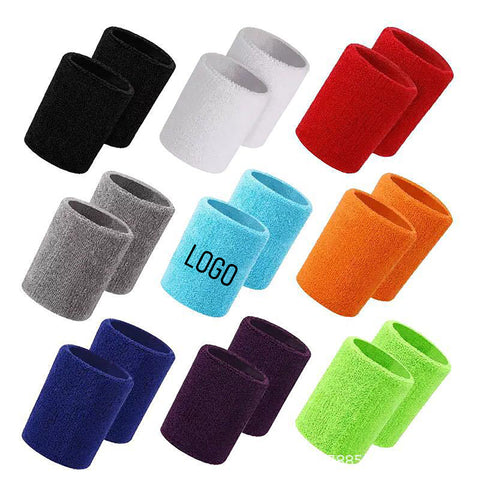 Multi-Color Sweat-Absorbent Sports Wristbands