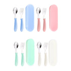 Portable Stainless Steel Toddler Utensils Fork And Spoon Set