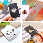 Stainless Steel Credit Card Poker Bottle Opener